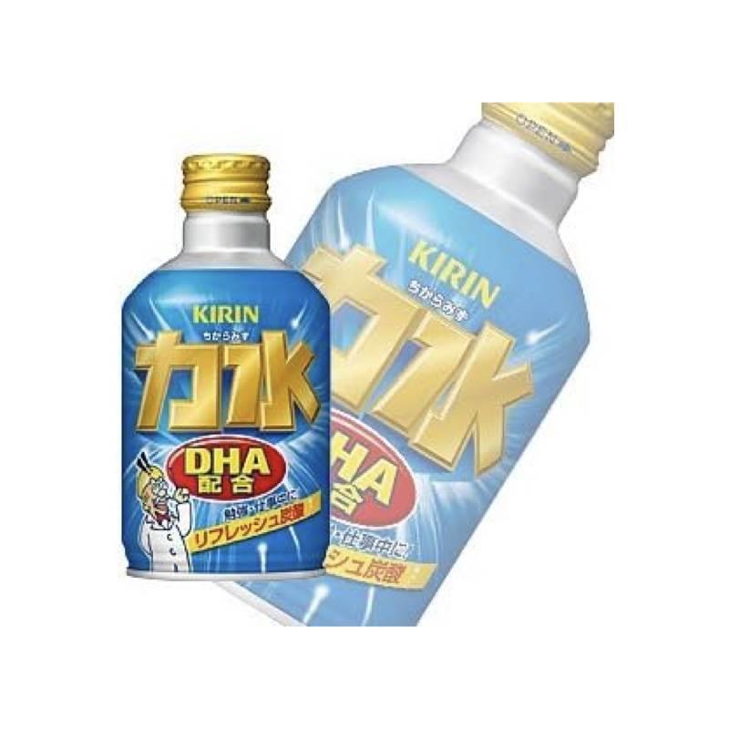 日本原装进口麒麟KIRIN力水DHA碳酸汽水饮料300ml瓶装