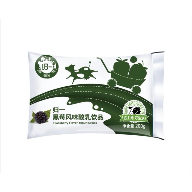 当天日期归一牛奶3包双歧因子牛小龙黑莓青苹果红枣风味酸乳饮品