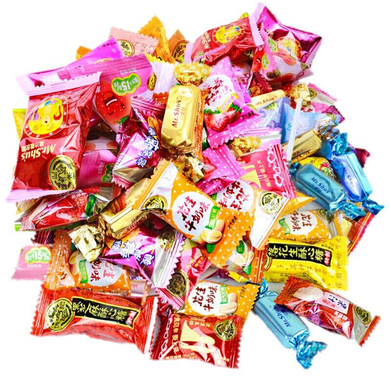 年货糖果大礼包1000g 什锦软糖混合口味喜糖酥心糖特产
