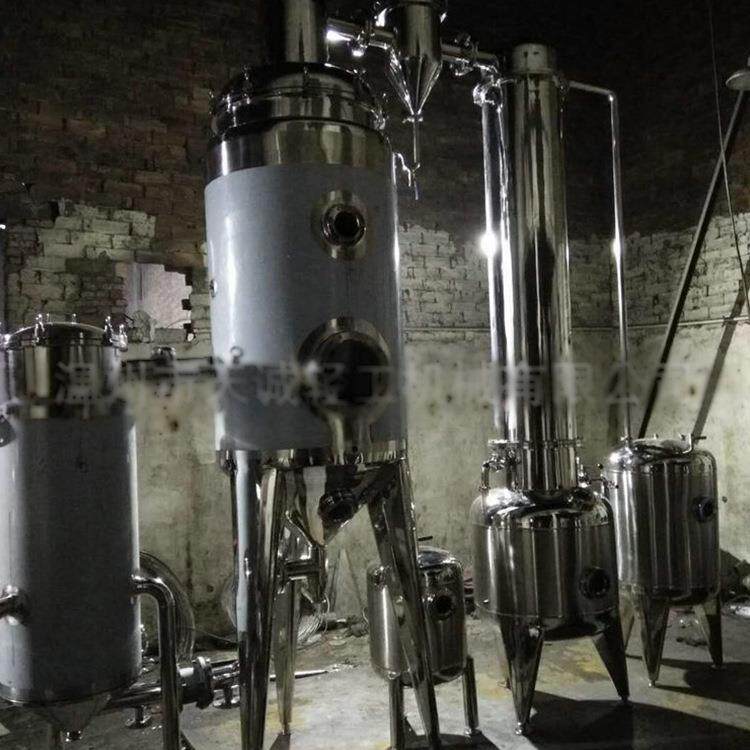 单效外循环浓缩器列管式蒸汽加热药液浓缩设备