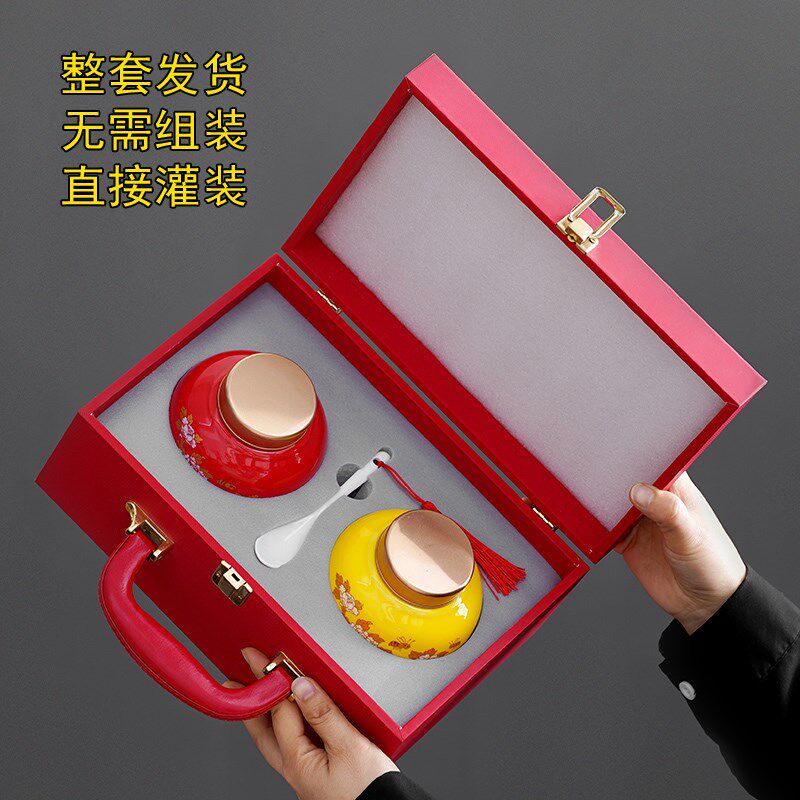 蜂蜜礼盒高档蜂蜜包装盒礼盒含瓶定C制logo防漏蜂蜜礼盒送礼送长