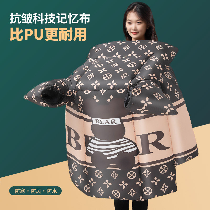 电动车挡风d被冬季加厚加绒防水冬款摩托电动自行车电动车冬天防