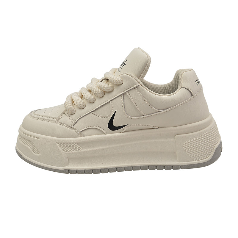 爆款松糕百搭小白鞋女秋冬高级感z厚底板鞋2023新款徳训休闲运动,女鞋,休闲板鞋,淘宝优惠券,粉丝福利购,淘宝优惠卷