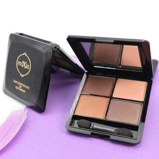 大地色水泥色眼影盘 全哑光黑色裸色灰色冷调系灰调烟熏妆眼影