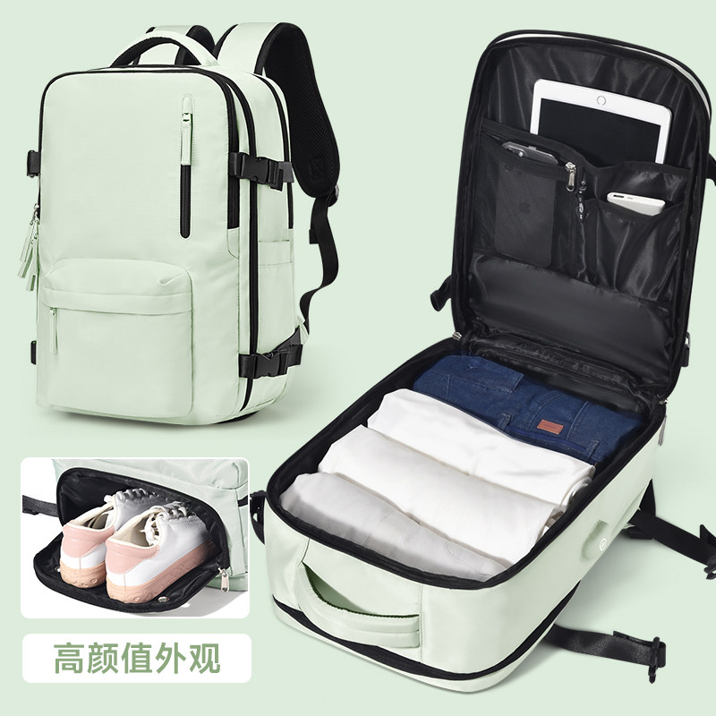 旅行背包女士双肩包2025新款大容量短途轻便行李T旅游包电脑包书