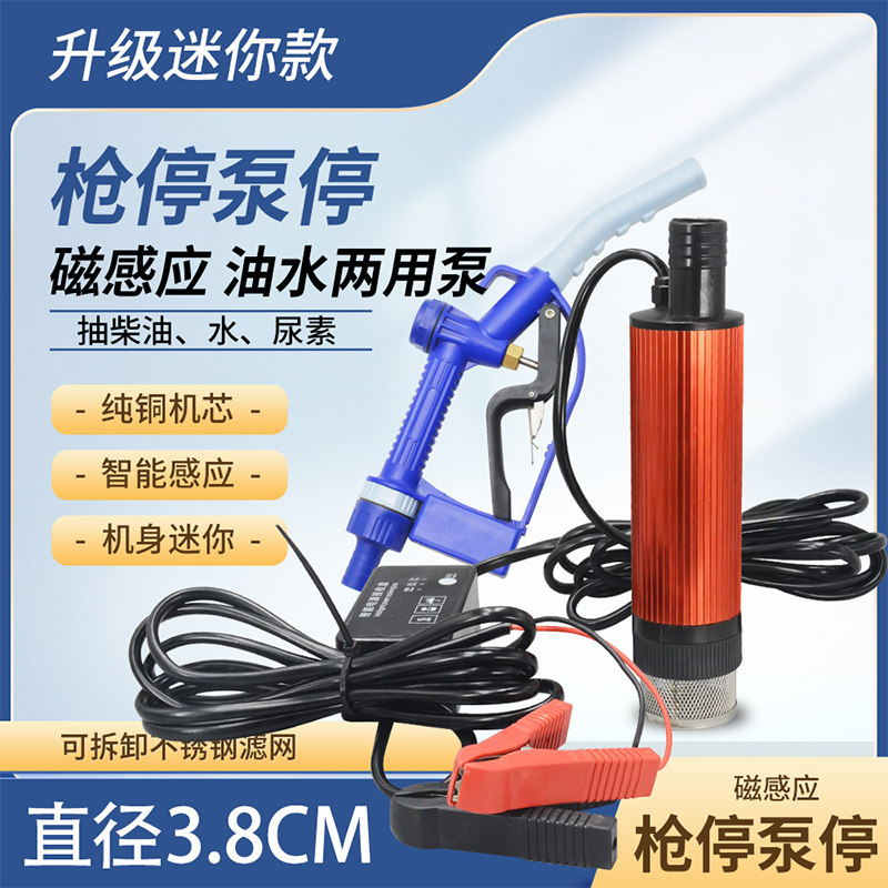 电动抽油泵关枪停泵12v224v220v柴油泵3T8迷你油泵油抽子