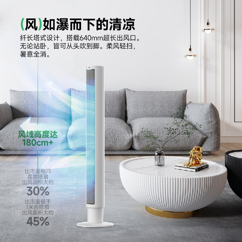 海路世电风扇落地扇家用静音电扇摇头宿舍办公室立式无叶塔扇新款