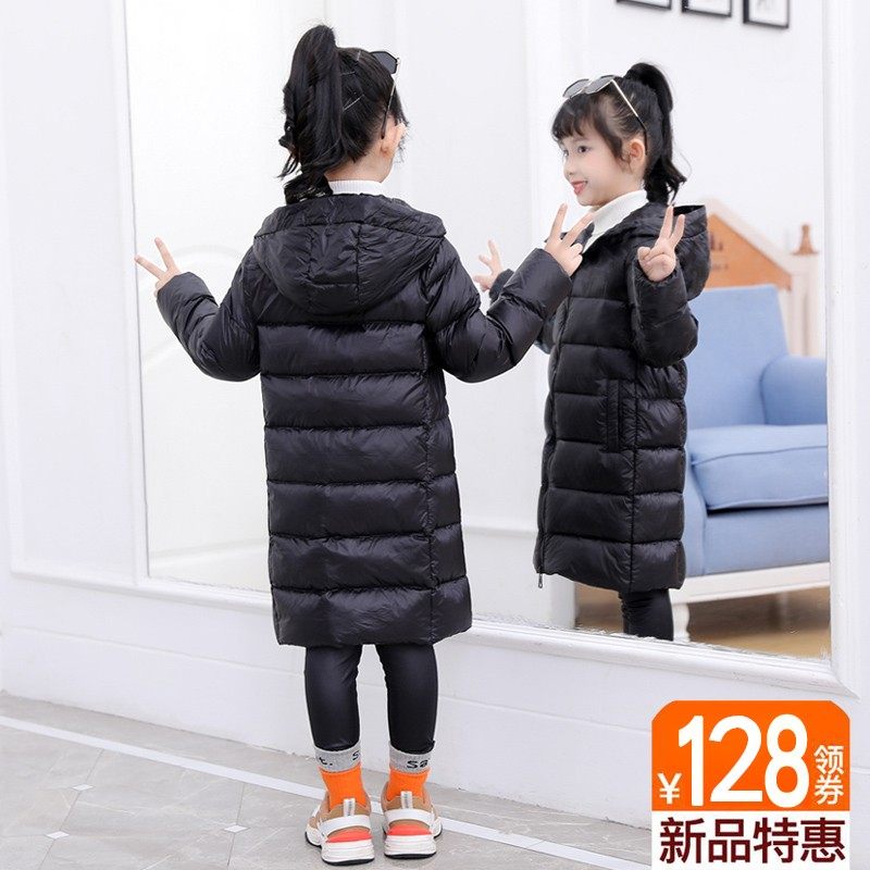 新款儿童羽绒服中长款男童女童轻薄加厚宝宝小童中童大童冬装洋气