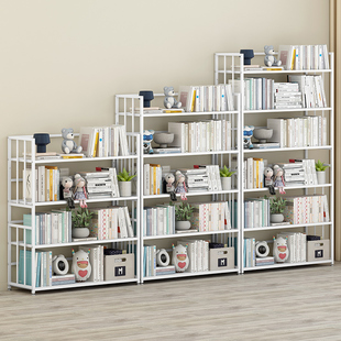 儿童书架落地置物架办公室书桌收纳书柜客厅图书馆家用靠墙展示架