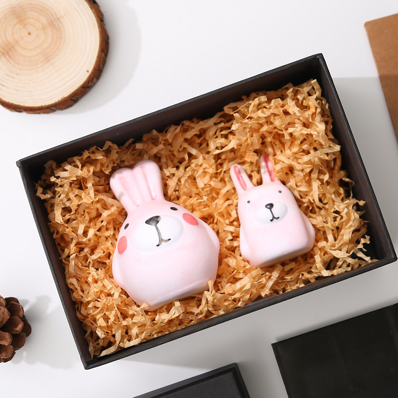 吾制陶瓷创意小摆件车载桌面装饰品卡通情侣小兔子新婚礼物送新人,家居饰品,装饰摆件,淘宝优惠券,粉丝福利购,淘宝优惠卷