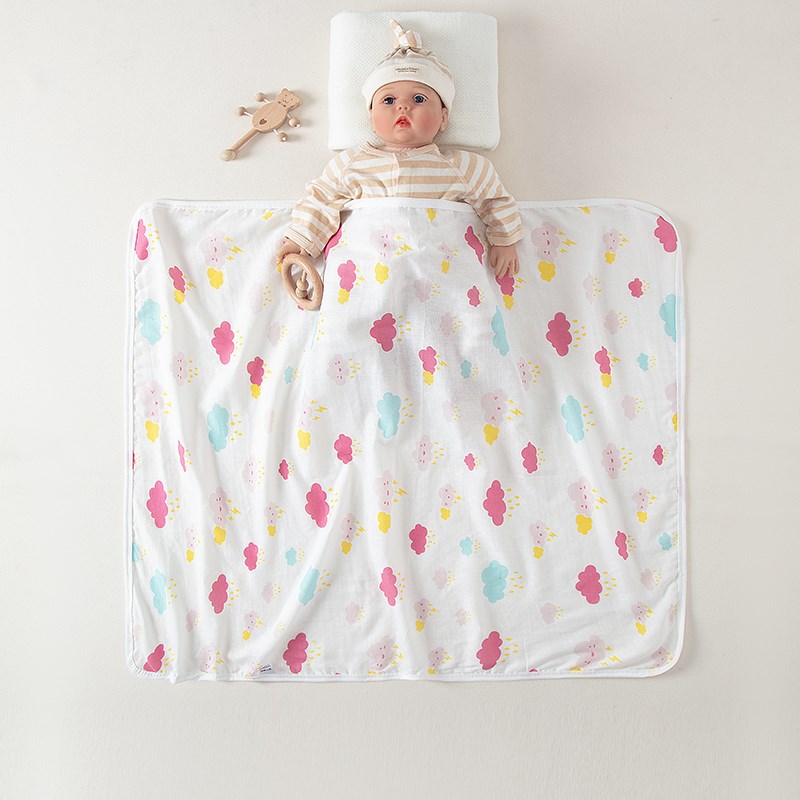 薄款纯棉纱布包单包巾新生儿浴巾宝宝抱毯盖毯襁褓巾床单