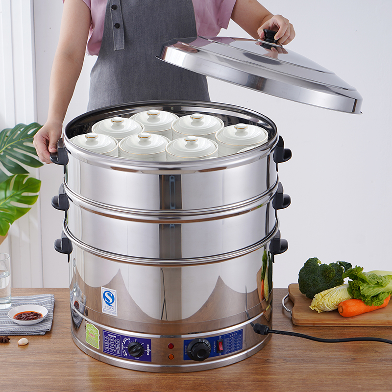 不锈钢蒸包炉全自动蒸炉开关蒸包机器小型蒸笼商用蒸包子蒸汽炉子