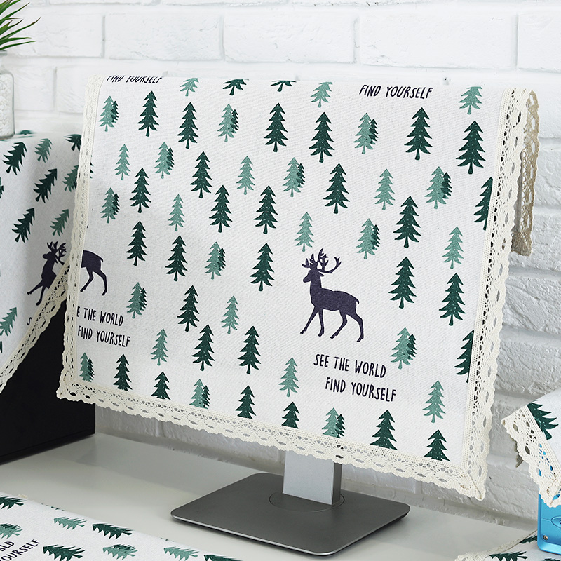 电视机罩盖布防尘布电脑显示器盖布电视机套42 52寸防尘罩遮盖布