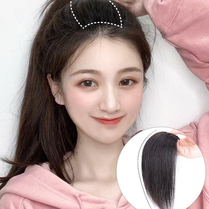 头发贴片隐形无痕头顶头发稀少遮盖假发垫高蓬松一片式真发补发片