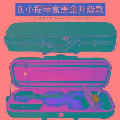 小提琴琴盒盒子琴包琴箱包背包轻超便体成人双肩可背带中提琴配件