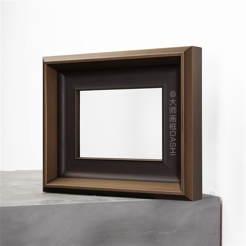 定制中古复古实木油画框装裱定制婚纱照片相框挂墙镜框架拼图中式