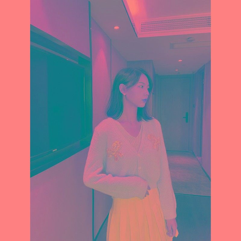 可机洗外套2021年新款女春秋季马海毛毛衣薄款粉色针织开衫两件套