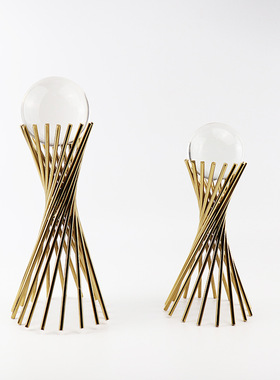 北欧创意水晶球摆件家居客厅电视柜办公室书桌酒柜工艺装饰品摆设