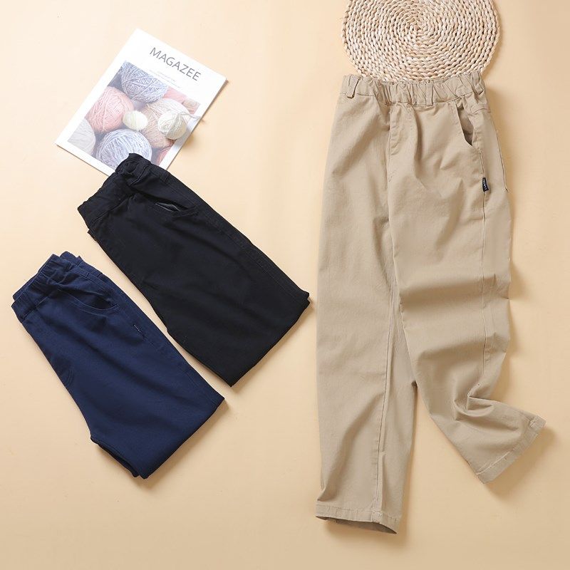 儿童男女童校裤中小学生裤长裤子卡其色春秋款棉休闲裤加绒裤藏蓝,童装/婴儿装/亲子装,校服/园服,淘宝优惠券,粉丝福利购,淘宝优惠卷