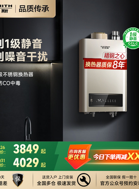 AO史密斯13升L家用燃气热水器静音款恒温安全耐用官方TEW