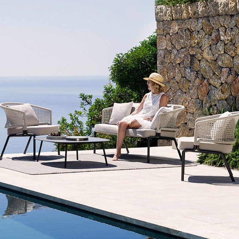 莫家北欧户外藤椅单人椅编藤沙发椅子庭院花园阳光房露台休闲藤椅