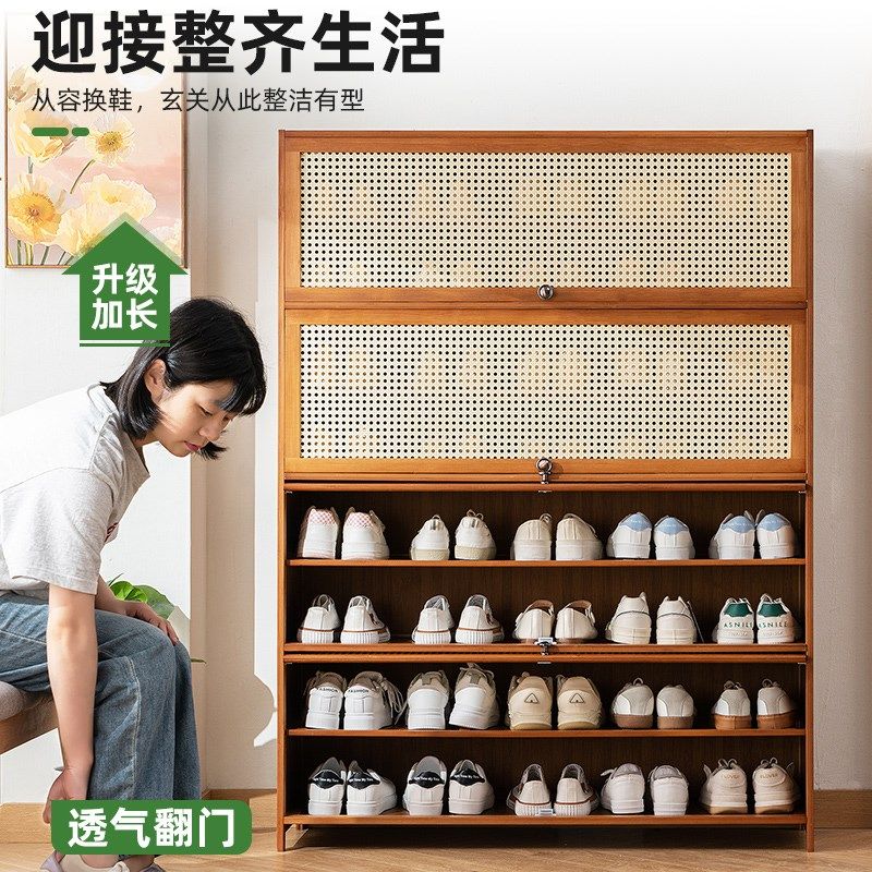 新疆包邮哥鞋柜家用门口大容量鞋架超大简易新款入户收纳多层玄关