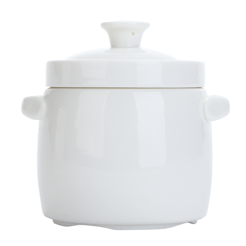 炖盅隔水炖陶瓷带盖纯白双盖蒸盅汤盅燕窝家用大小号一人汤煲炖罐