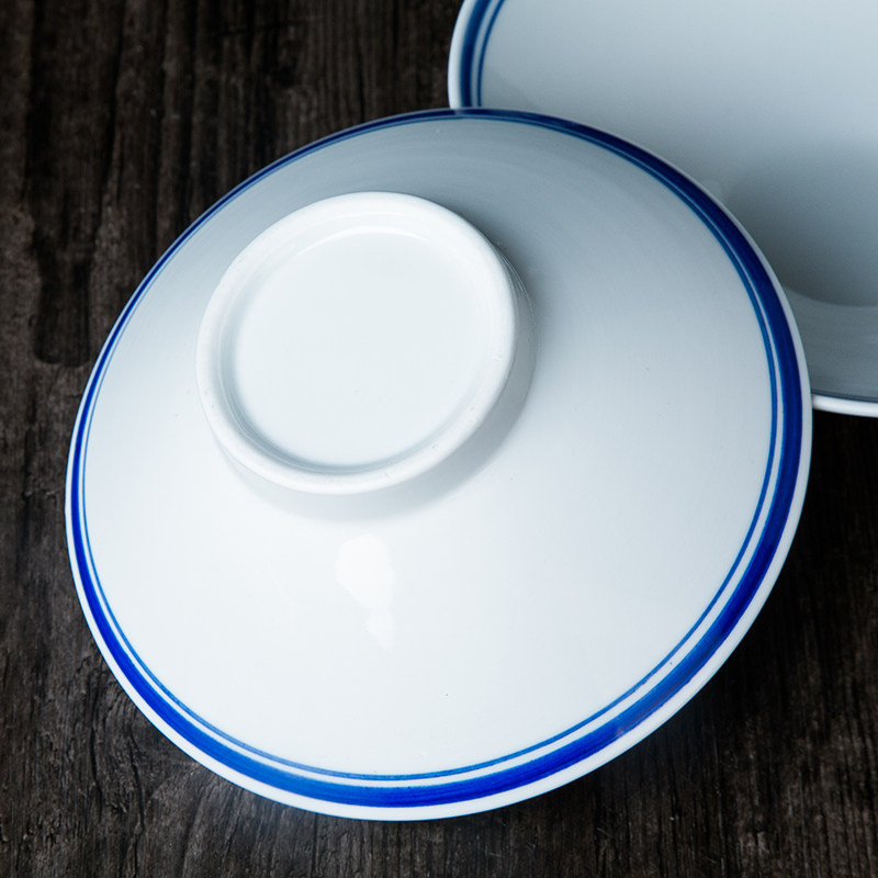 景德镇中式斗笠碗大号商用拉面碗复古牛肉面碗陶瓷家用汤面条碗