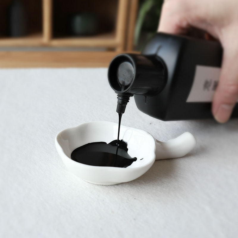 适意书画墨汁大容量古制油烟墨100g/250g/500g国画书法专用墨汁浓