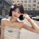 束朵假发女短发网红jk日常lolita自然可爱刘海全头套假发