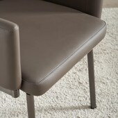 意式 家用旋转餐椅简约书桌椅轻奢设计师椅北欧靠背椅售楼处洽谈椅