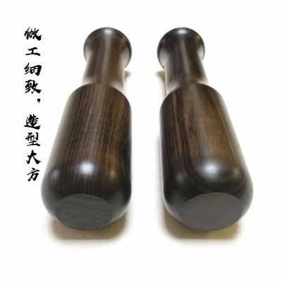紫光檀蒜泥器乌木捣蒜器砸蒜器实木蒜锤子木头捣蒜棒擂茶辅食制作