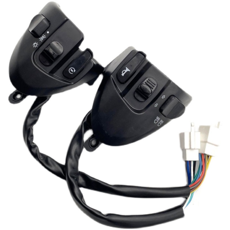 适用电动车机车劲战三代目左右组合开关三阳战鹰方向灯喇叭按钮