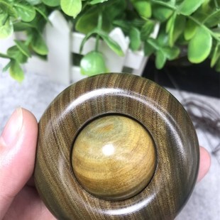 绿檀手把件时来运转檀木木质转运珠香木文玩按摩手球汽车挂件装饰