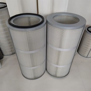 900 抛丸机320 内外双网 聚酯阻燃覆膜滤筒 激光切割机除尘滤芯
