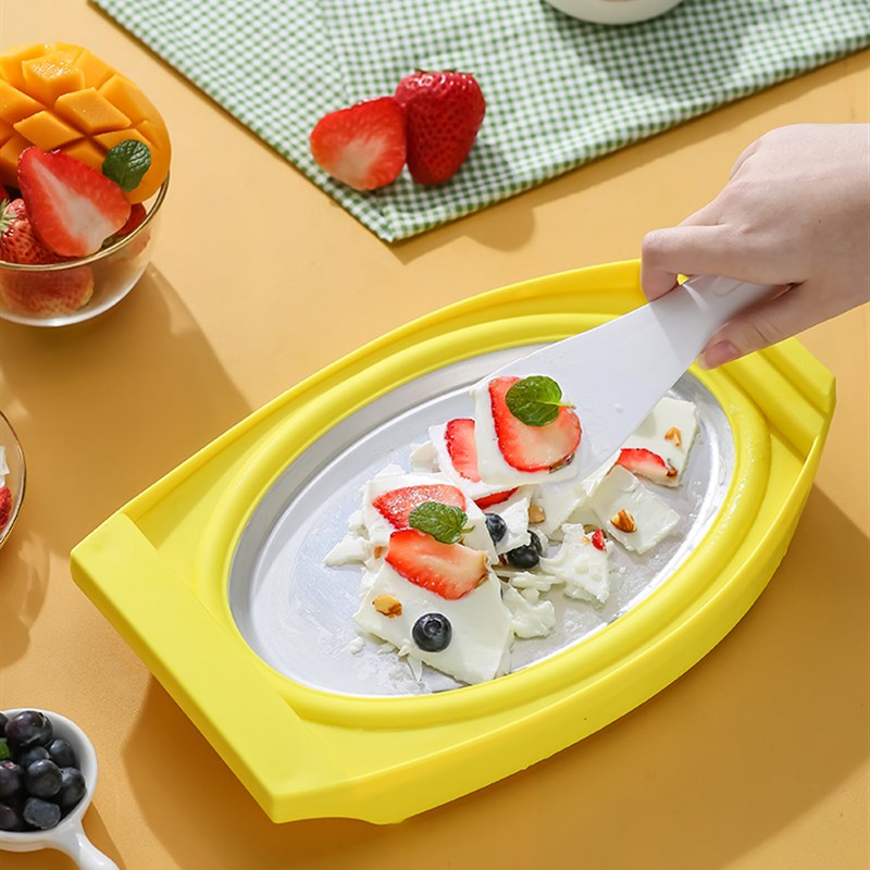 炒酸奶机家用小型网红炒冰机儿童冰盘免插电dly水果雪糕冰淇淋机