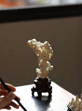 鹿角仿太湖石奇石厅堂大小型摆件天然中式造型观光石灵璧石装饰品