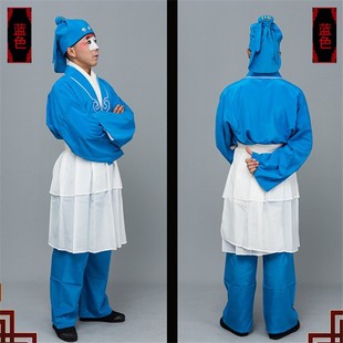 古装京豫剧戏曲茶衣娃娃衣服武大郎小仓娃戏服店小二丑角演出服装