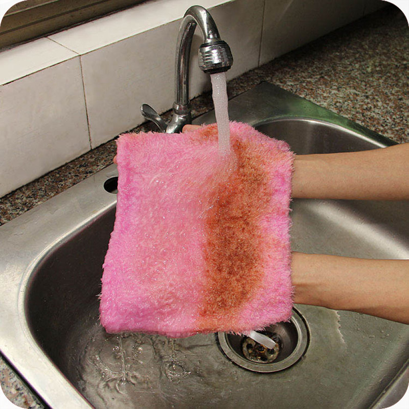 韩国洗碗布不沾油神奇抹布吸水不掉毛加厚厨房清洁木竹纤维洗碗巾,家庭/个人清洁工具,抹布,淘宝优惠券,粉丝福利购,淘宝优惠卷