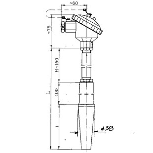 热电偶 WRN2 化工专用温度传感器 WRN 套管式 k型 600 13B