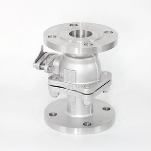 DN25 316L不锈钢化工部法兰球阀Q41F 100 16P 304