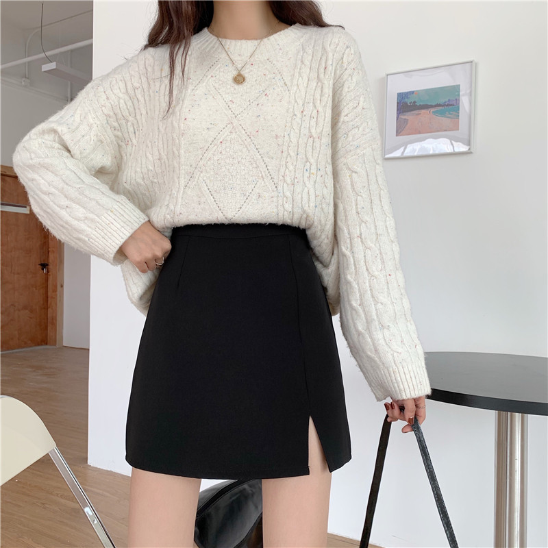 矮小个子搭配145高腰百搭半身裙150黑色A字包臀裙西装短裙XS码女