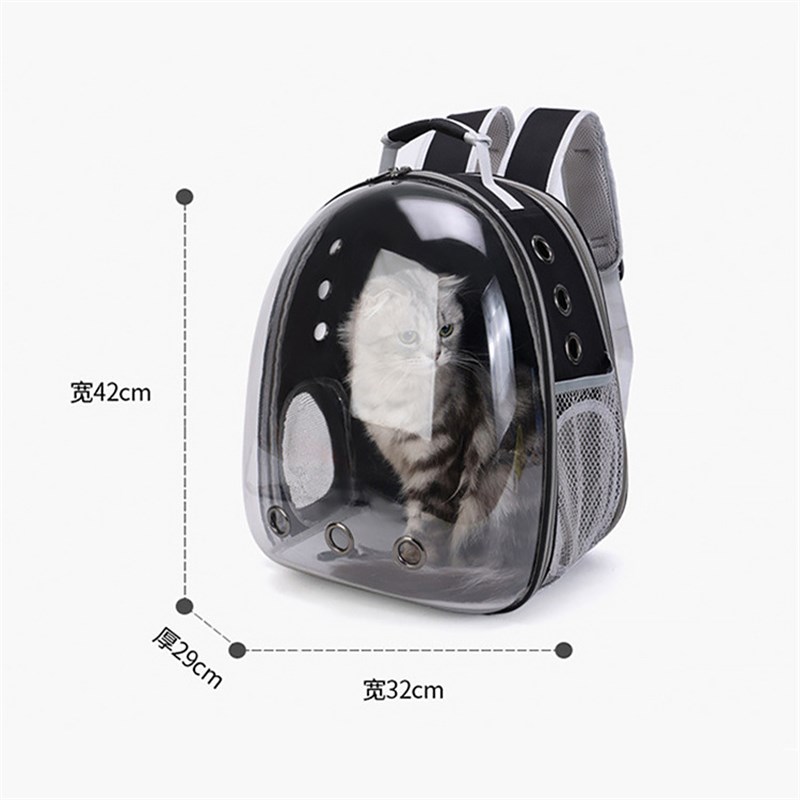 透气双肩可手提猫咪狗狗可拓展猫包太空舱外出便携全景透明宠物包