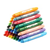 马利水溶蜡笔炫彩棒油画棒转转棒儿童手幼儿园可水洗涂色笔彩绘棒