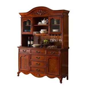 美式 酒柜客厅AD199可定制 餐边柜实木储物柜简约茶水柜碗柜欧式