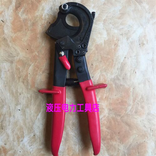 柏仕达工具电缆j剪CC-325齿轮棘轮式机械式铜铝电缆剪刀