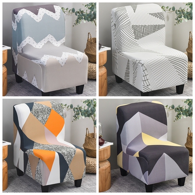 弹力无扶手单人沙发套罩全包万能套笠垫巾儿童小凳独个座椅套盖布
