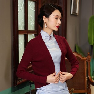 婚宴礼服开衫婆婆妈妈参加婚礼服春洋气薄款外P套开衫旗袍披肩外