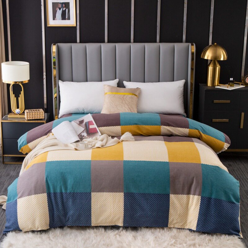 秋冬加厚棉磨毛被套加大活性生态磨毛单品多规格拉链单品被套