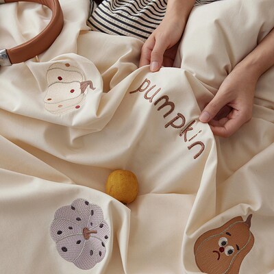 秋冬60支全棉加厚磨毛四件套卡A通新疆长绒棉纯棉保暖床上被套床